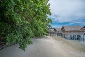 bungalow on water